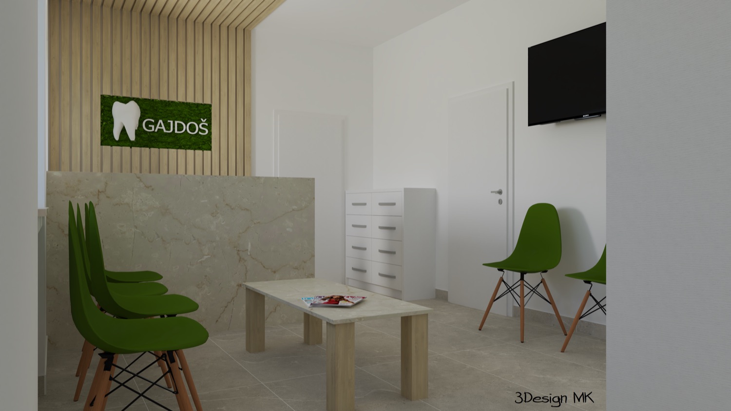3D vizualizácia komerčného priestoru 4